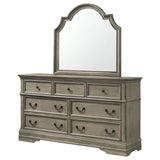 Dresser With Mirror - Manchester 7-drawer Dresser with Mirror Wheat