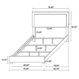 Eastern King Bed 4 Pc Set - Marceline 4-piece Eastern King Bedroom Set White