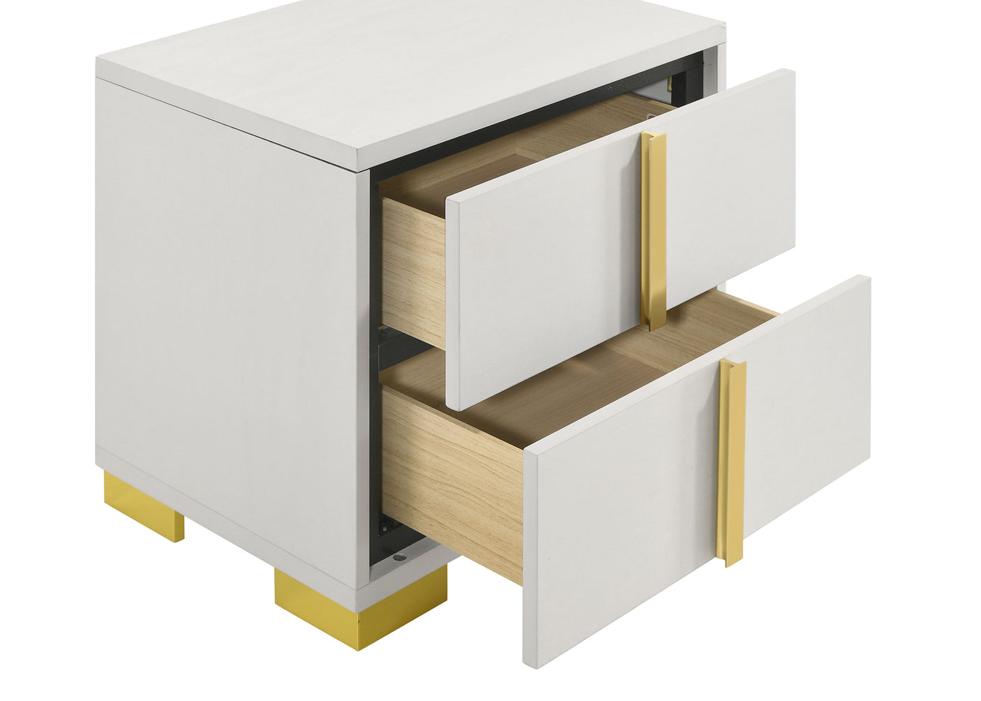 Nightstand - Marceline 2-drawer Nightstand White