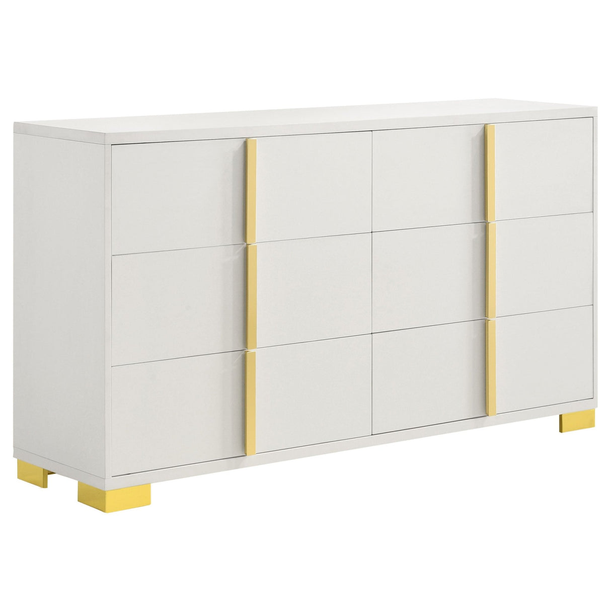 Dresser - Marceline 6-drawer Dresser White