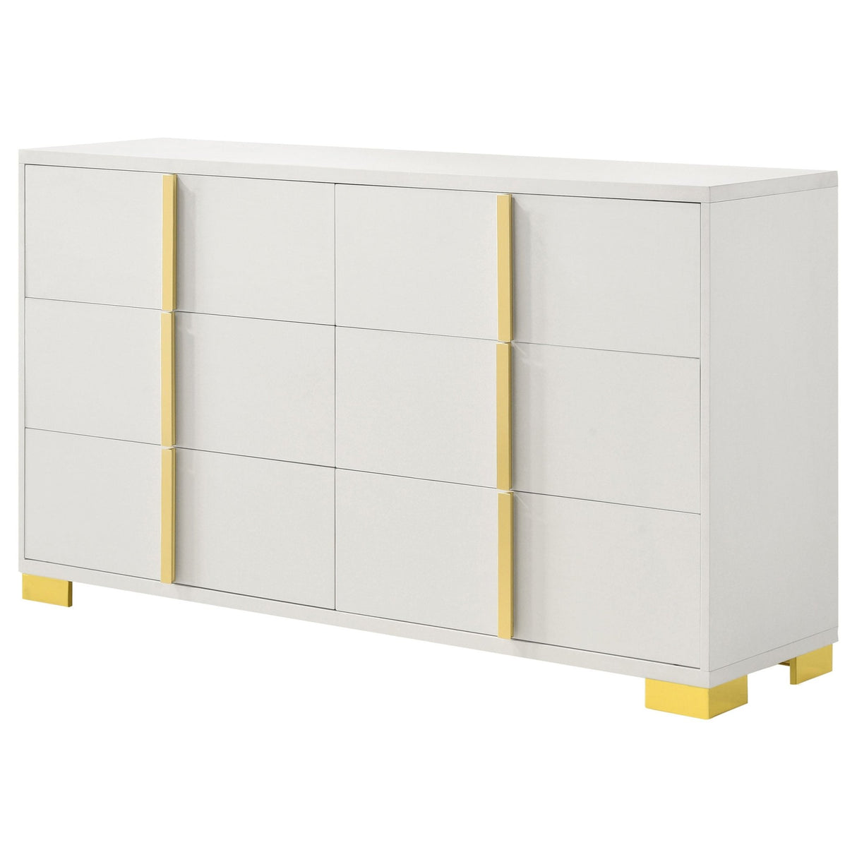 Dresser - Marceline 6-drawer Dresser White