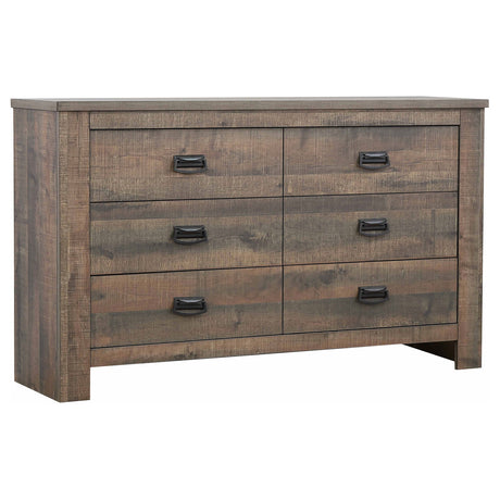 Dresser - Frederick 6-drawer Dresser Weathered Oak