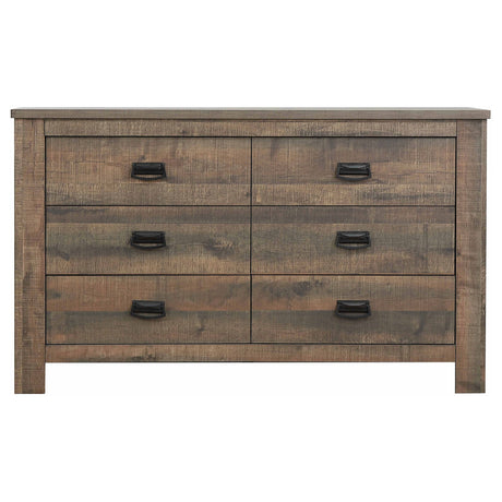 Dresser - Frederick 6-drawer Dresser Weathered Oak