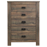 Chest - Frederick 5-drawer Chest Weathered Oak