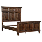 Avenue Wood Eastern King Panel Bed Weathered Burnished Brown | Coaster - 223031KE - Home Elegance USA - 1