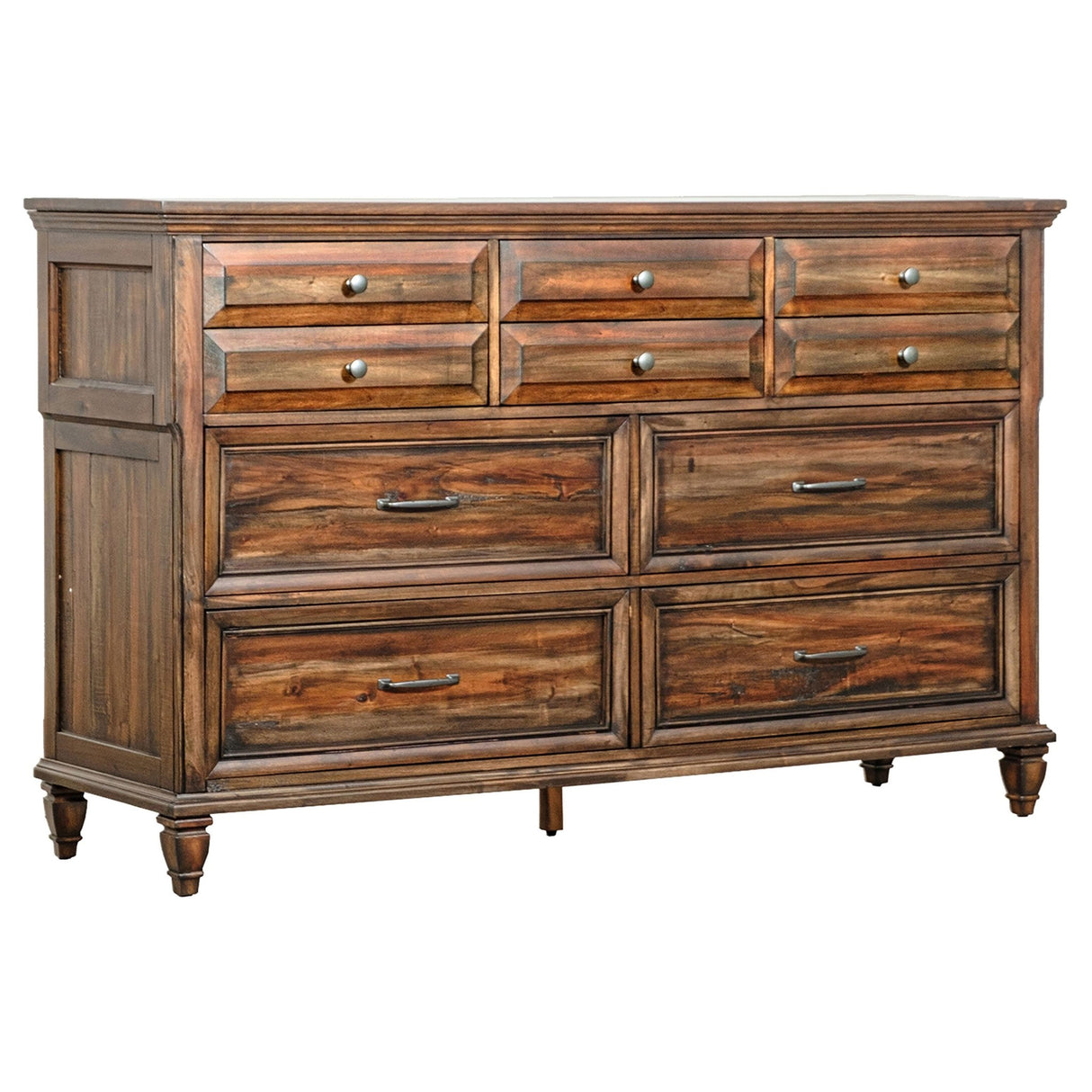 Avenue 8 - drawer Dresser Weathered Burnished Brown | Coaster - 223033 - Home Elegance USA - 1