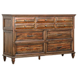 Avenue 8 - drawer Dresser Weathered Burnished Brown | Coaster - 223033 - Home Elegance USA - 1