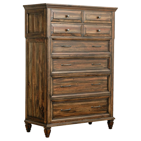 Avenue 8 - drawer Chest Weathered Burnished Brown | Coaster - 223035 - Home Elegance USA - 1