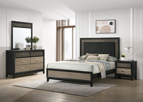 Eastern King Bed 4 Pc Set - Valencia 4-piece Eastern King Bedroom Set Black