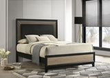 Eastern King Bed  - Valencia Wood Eastern King Panel Bed Black