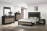 Eastern King Bed  - Valencia Wood Eastern King Panel Bed Black