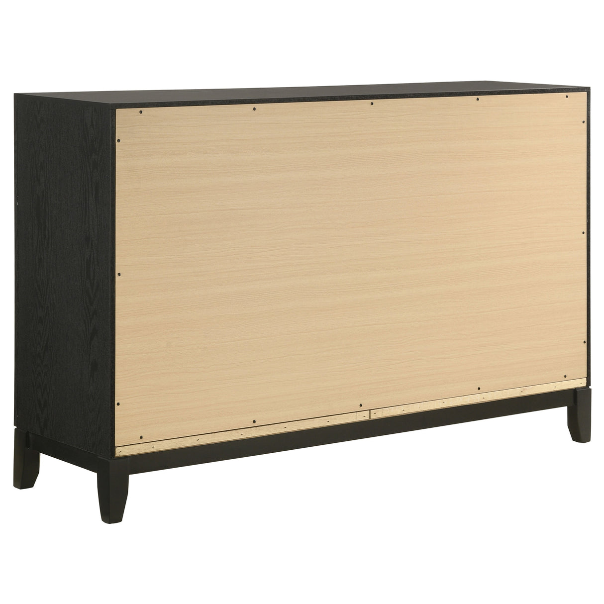 Dresser - Valencia 6-drawer Dresser Light Brown and Black