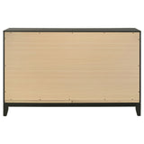 Dresser - Valencia 6-drawer Dresser Light Brown and Black