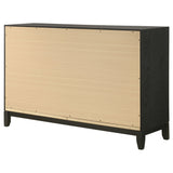 Dresser - Valencia 6-drawer Dresser Light Brown and Black