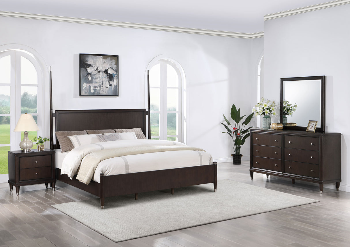 Eastern King Bed 4 Pc Set - Emberlyn 4-piece Eastern King Bedroom Set Brown