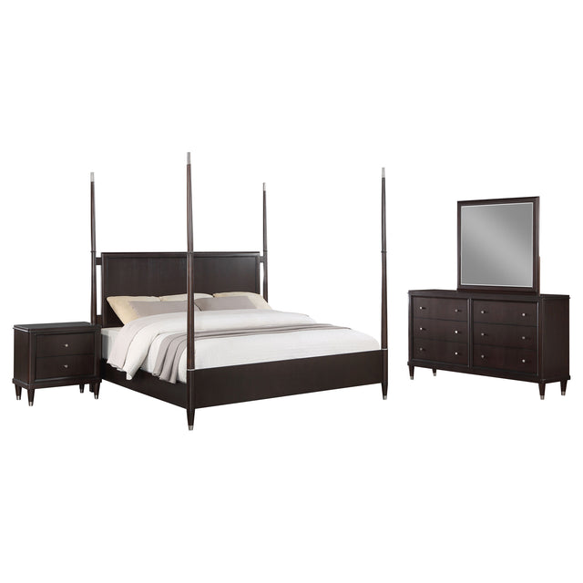 Eastern King Bed 4 Pc Set - Emberlyn 4-piece Eastern King Bedroom Set Brown