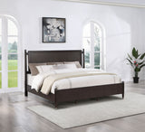 Eastern King Bed  - Emberlyn Wood Eastern King Poster Bed Brown