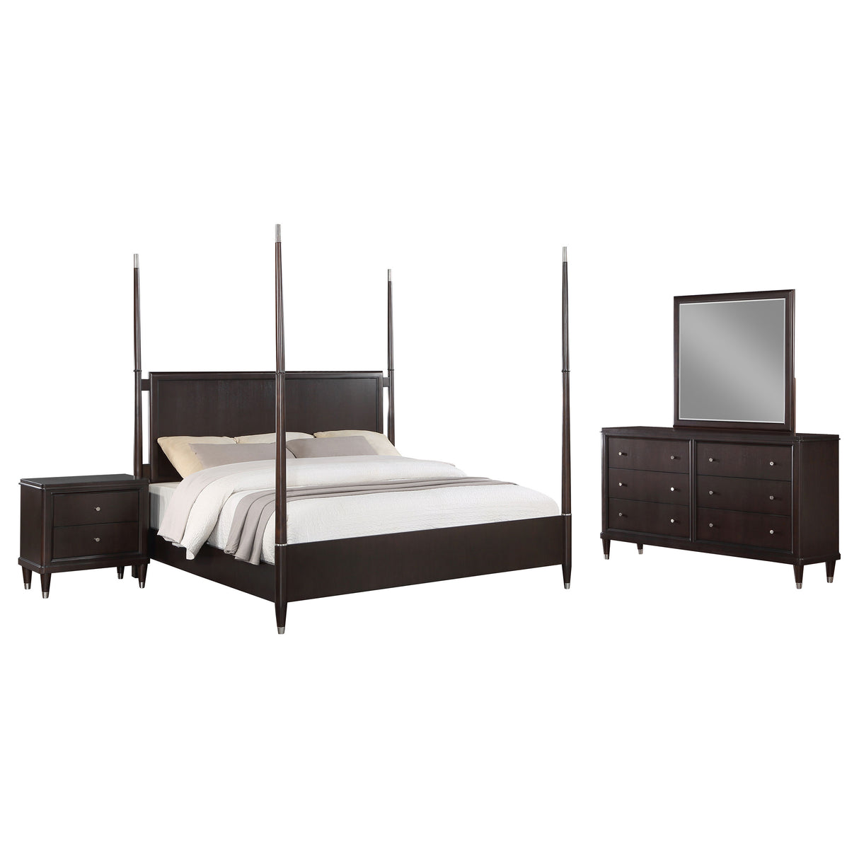 Queen Bed 4 Pc Set - Emberlyn 4-piece Queen Bedroom Set Brown