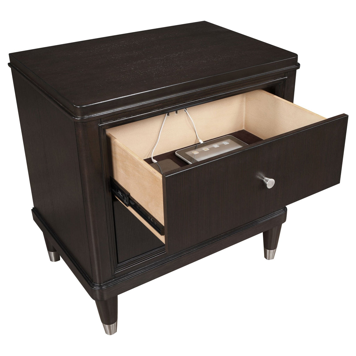 Nightstand - Emberlyn 2-drawer Nightstand Bedside Table Brown