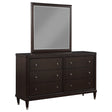 Dresser With Mirror - Emberlyn 6-drawer Bedroom Dresser with Mirror Brown