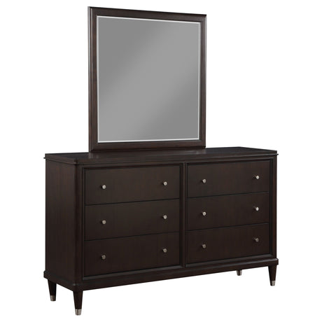 Dresser With Mirror - Emberlyn 6-drawer Bedroom Dresser with Mirror Brown