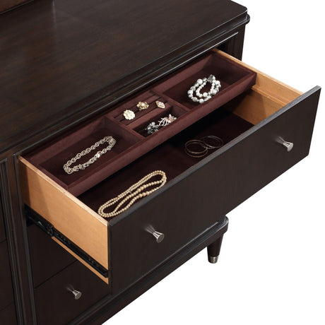 Dresser With Mirror - Emberlyn 6-drawer Bedroom Dresser with Mirror Brown