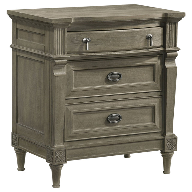 Alderwood 3 - drawer Nightstand French Grey | Coaster - 223122 - Home Elegance USA - 1