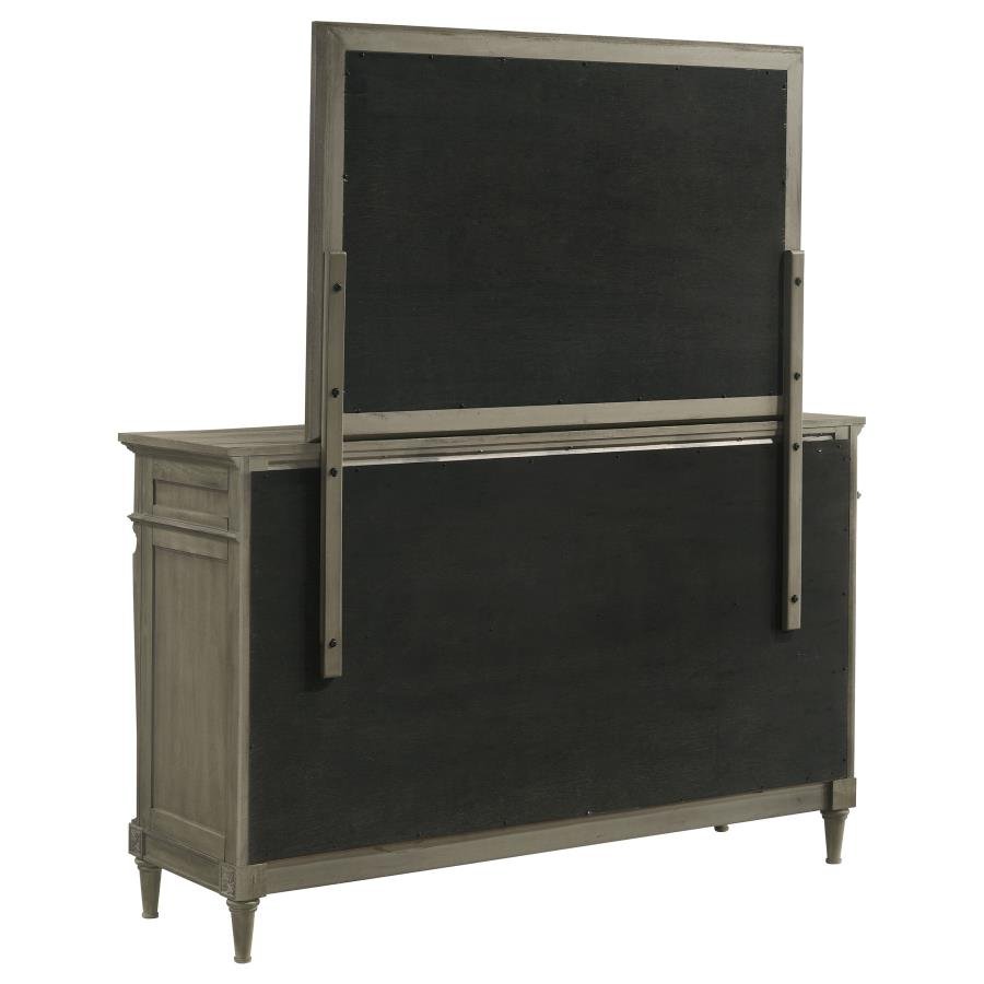 Alderwood 9 - drawer Dresser with Mirror French Grey | Coaster - 223123M - Home Elegance USA - 5