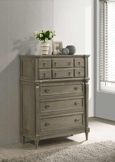 Alderwood 5 - drawer Chest French Grey | Coaster - 223125 - Home Elegance USA - 1