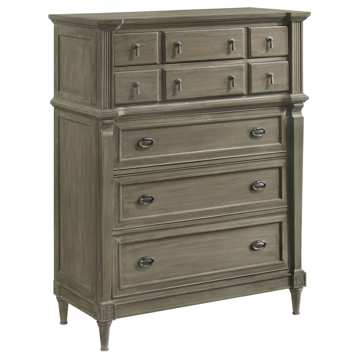 Alderwood 5 - drawer Chest French Grey | Coaster - 223125 - Home Elegance USA - 2