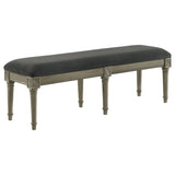 Bench - Alderwood Upholstered Bench French Grey