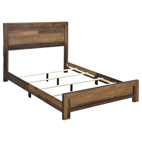 Twin Bed - Sidney Wood Twin Panel Bed Rustic Pine