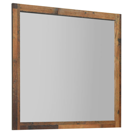 Dresser Mirror - Sidney Square Dresser Mirror Rustic Pine