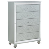 Chest - Gunnison 5-drawer Chest Silver Metallic