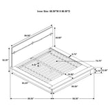 Eastern King Bed  - Winslow Wood Eastern King Panel Bed Smokey Walnut