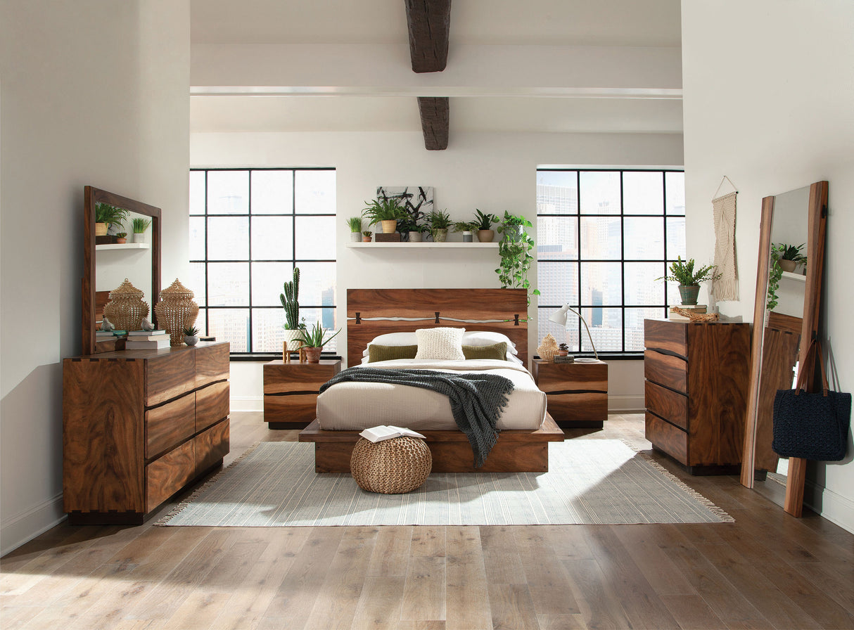 Queen Bed 5 Pc Set - Winslow 5-piece Queen Bedroom Set Smokey Walnut