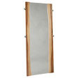 Floor Mirror - Winslow Standing Mirror Smokey Walnut and Coffee Bean