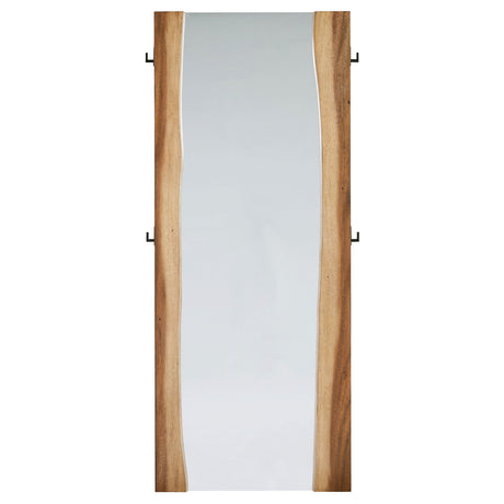 Floor Mirror - Winslow Standing Mirror Smokey Walnut and Coffee Bean