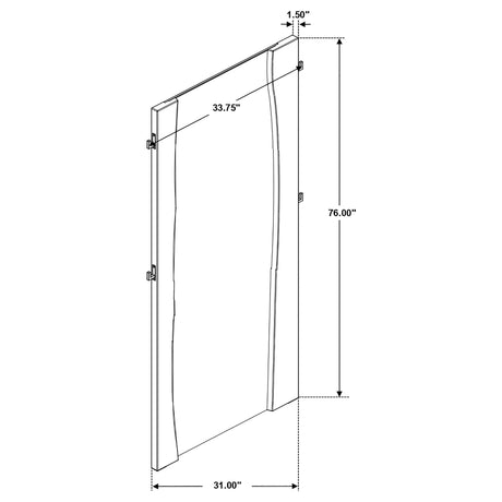 Floor Mirror - Winslow Standing Mirror Smokey Walnut and Coffee Bean