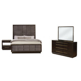 Eastern King Bed 4 Pc Set - Durango 4-piece Eastern King Bedroom Set Smoked Peppercorn