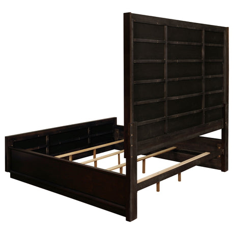 Eastern King Bed - Durango Wood Eastern King Panel Bed Smoked Peppercorn