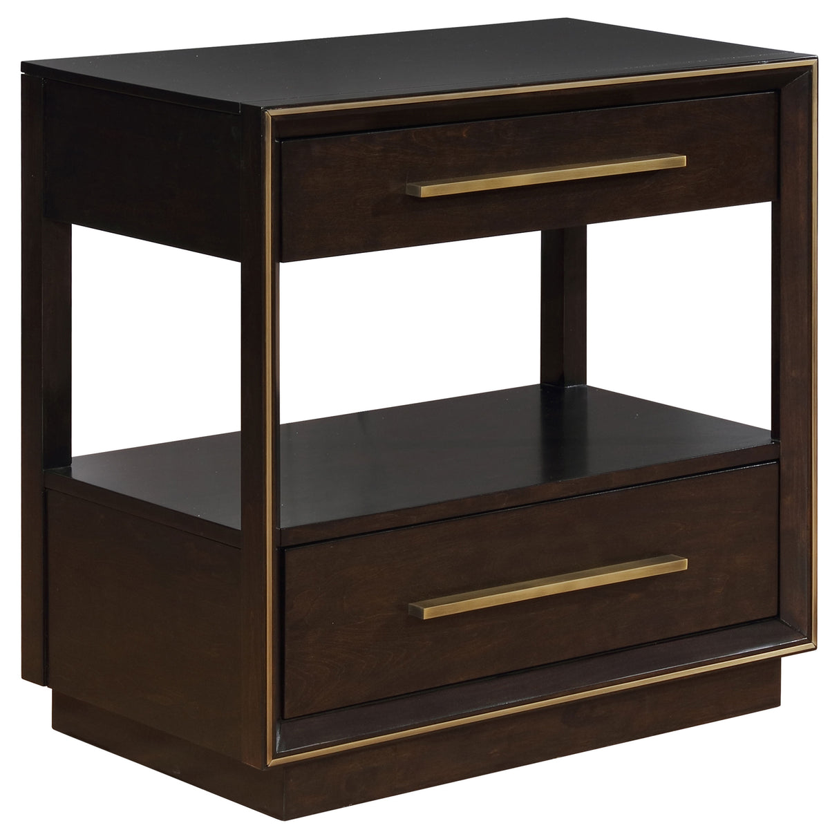 Nightstand - Durango 2-drawer Nightstand Smoked Peppercorn