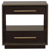 Nightstand - Durango 2-drawer Nightstand Smoked Peppercorn