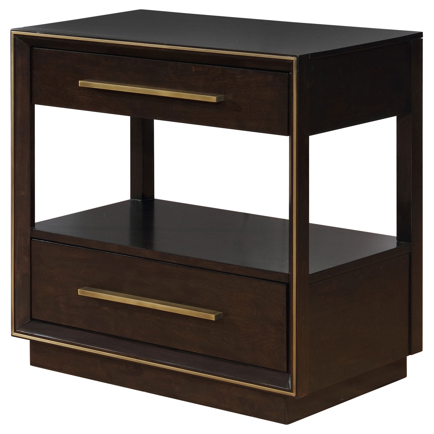 Nightstand - Durango 2-drawer Nightstand Smoked Peppercorn