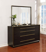 Dresser With Mirror - Durango 8-drawer Dresser with Mirror Smoked Peppercorn