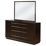 Dresser With Mirror - Durango 8-drawer Dresser with Mirror Smoked Peppercorn