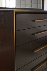 Dresser With Mirror - Durango 8-drawer Dresser with Mirror Smoked Peppercorn