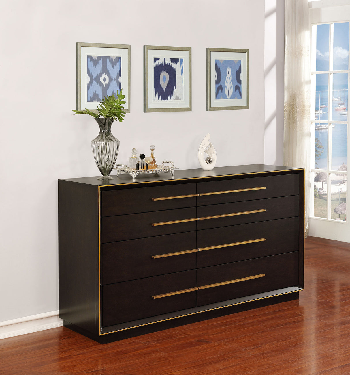 Dresser - Durango 8-drawer Dresser Smoked Peppercorn