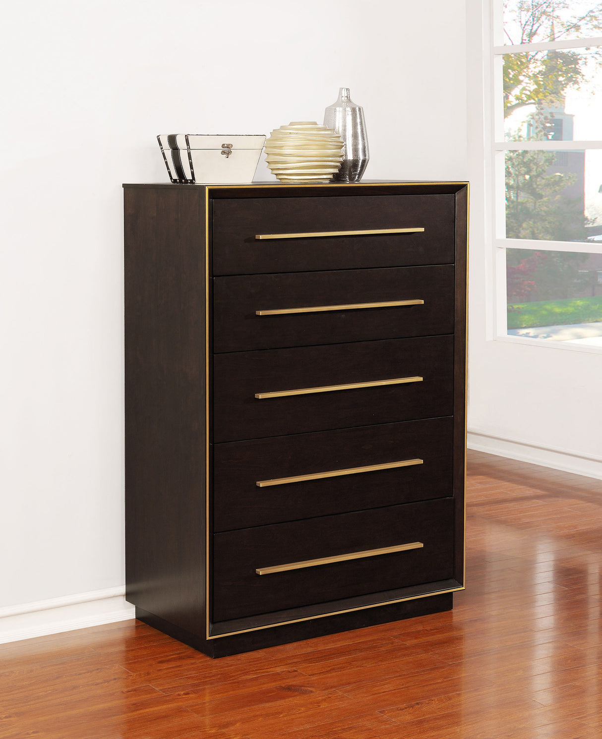 Chest - Durango 5-drawer Chest Smoked Peppercorn