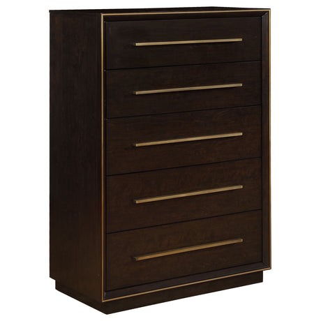 Chest - Durango 5-drawer Chest Smoked Peppercorn